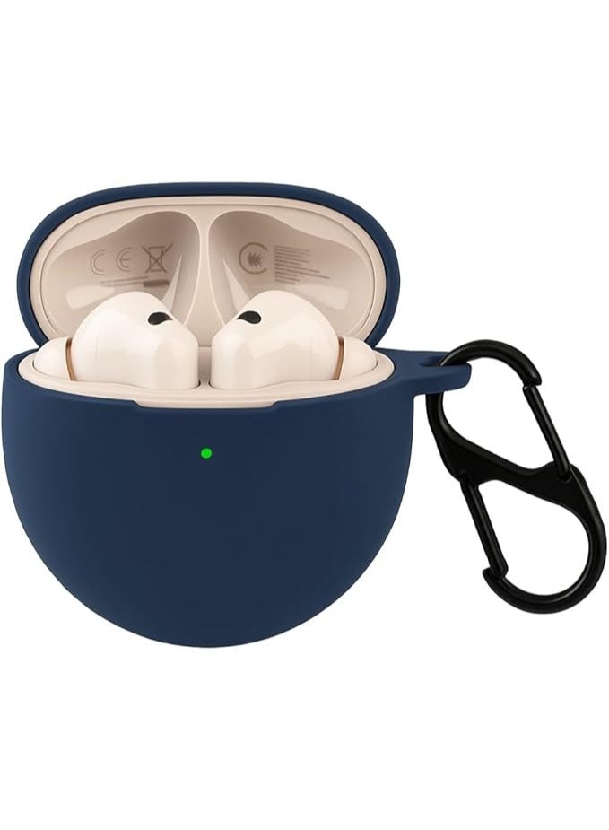 لحافظة Huawei FreeBuds 7i حافظة واقية من السيليكون لحافظة Huawei FreeBuds 7i مع سلسلة مفاتيح كارابينر مضادة للضياع - Image 1